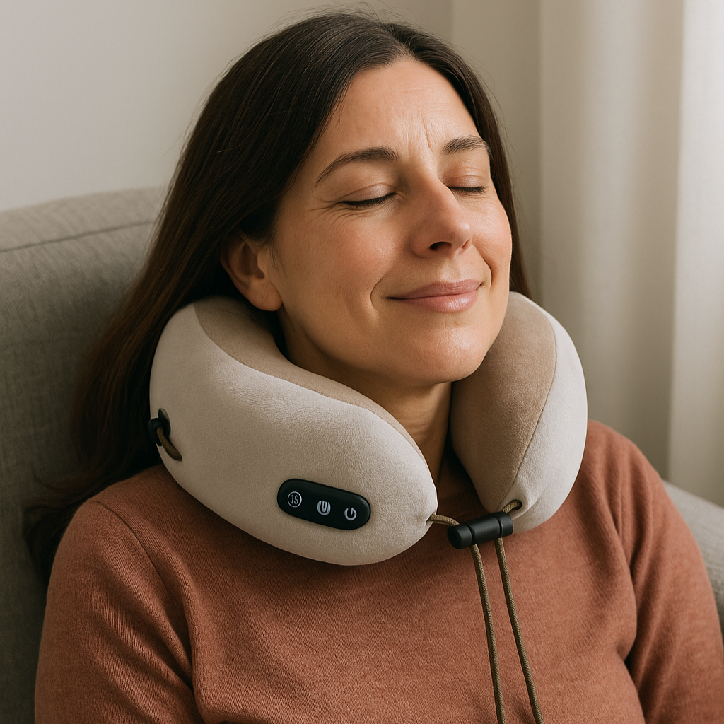 NuroNeck™ — Smart U-Shaped Neck Massager with Heat & Vibration