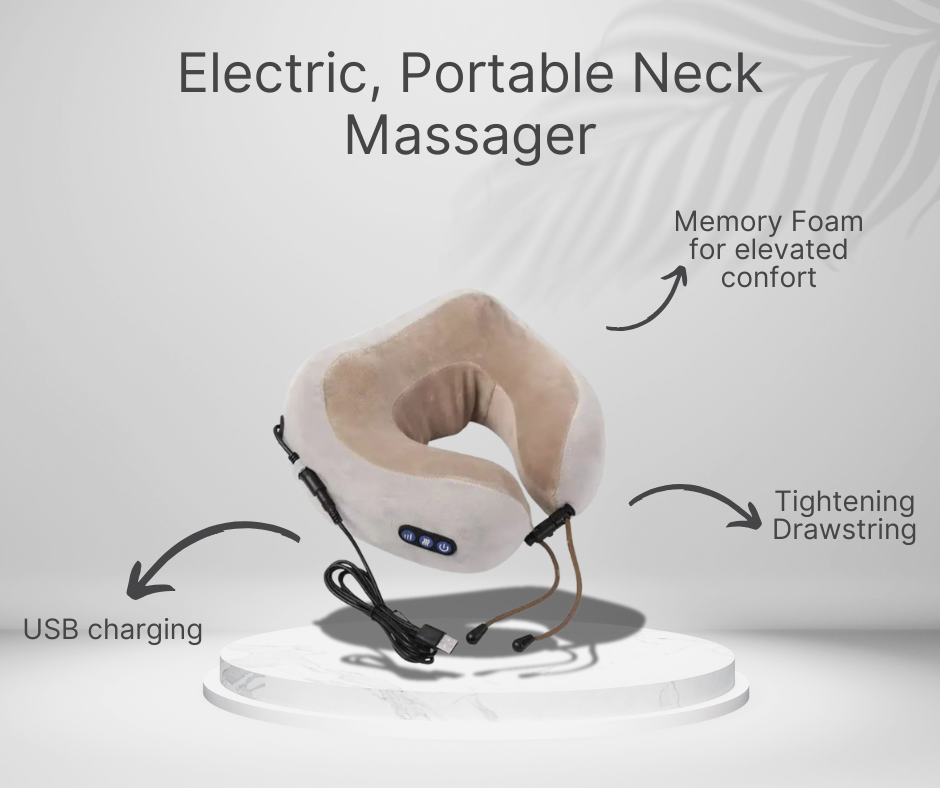 NuroNeck™ — Smart U-Shaped Neck Massager with Heat & Vibration